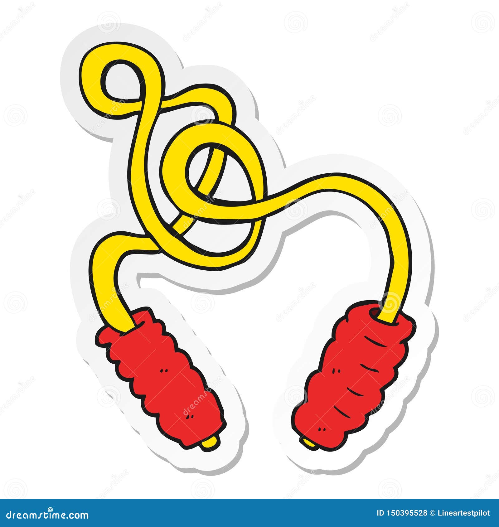 Cartoon Cat With Skipping Rope 17868131