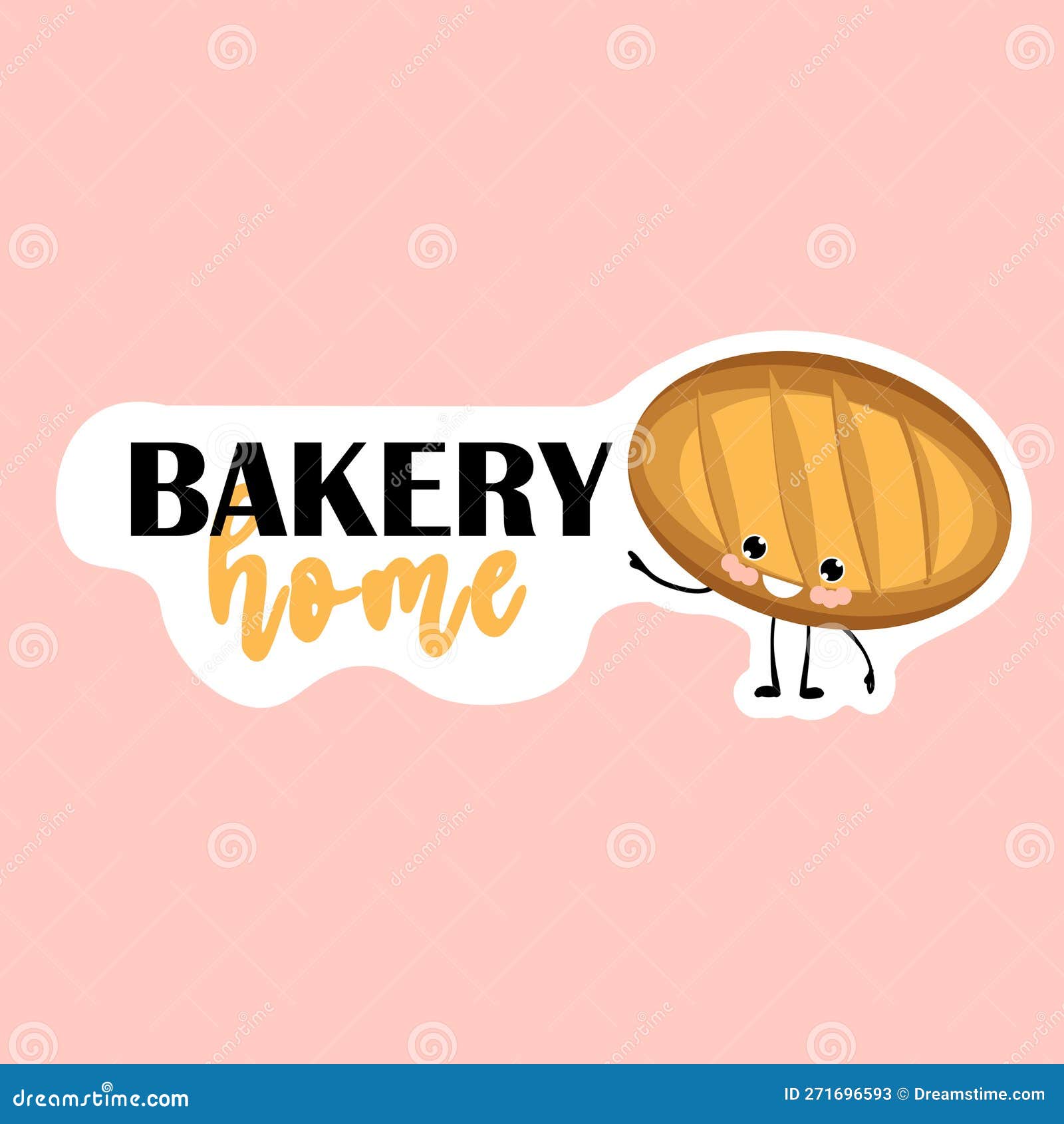 Sticker House Bakery. Bread. Bakery Logo Stock Vector Illustration of