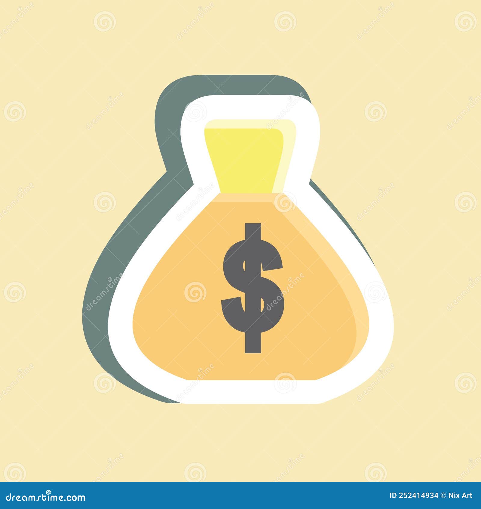 Sticker Profit. Suitable for Startup Symbol. Simple Design Editable