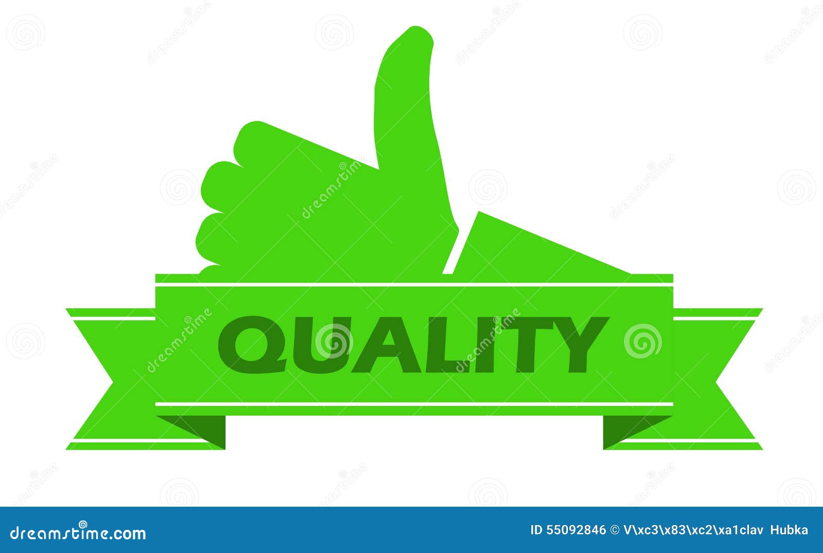 Sticker quality stock vector. Illustration of emblem 55092846