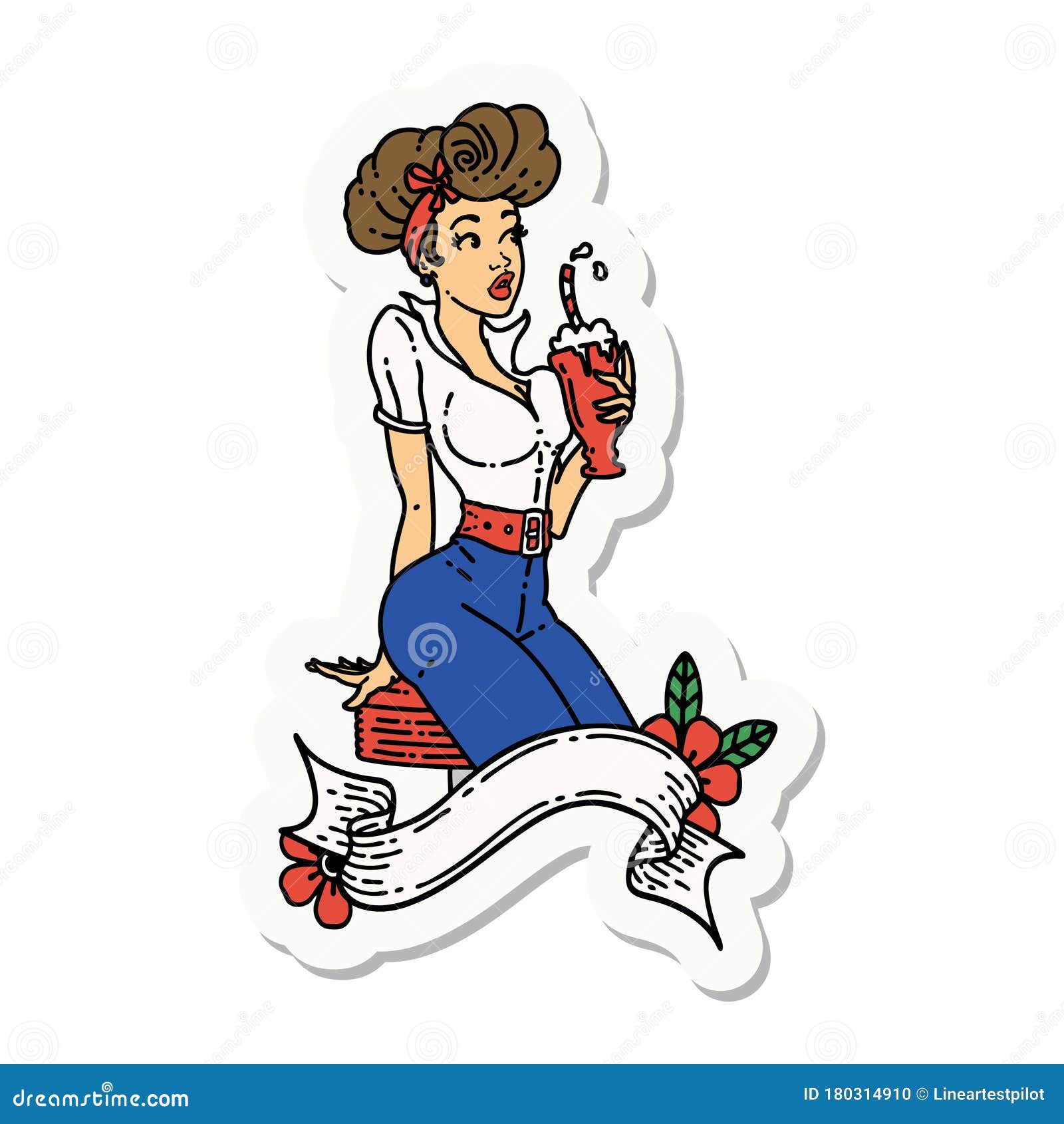 pinup girl clipart