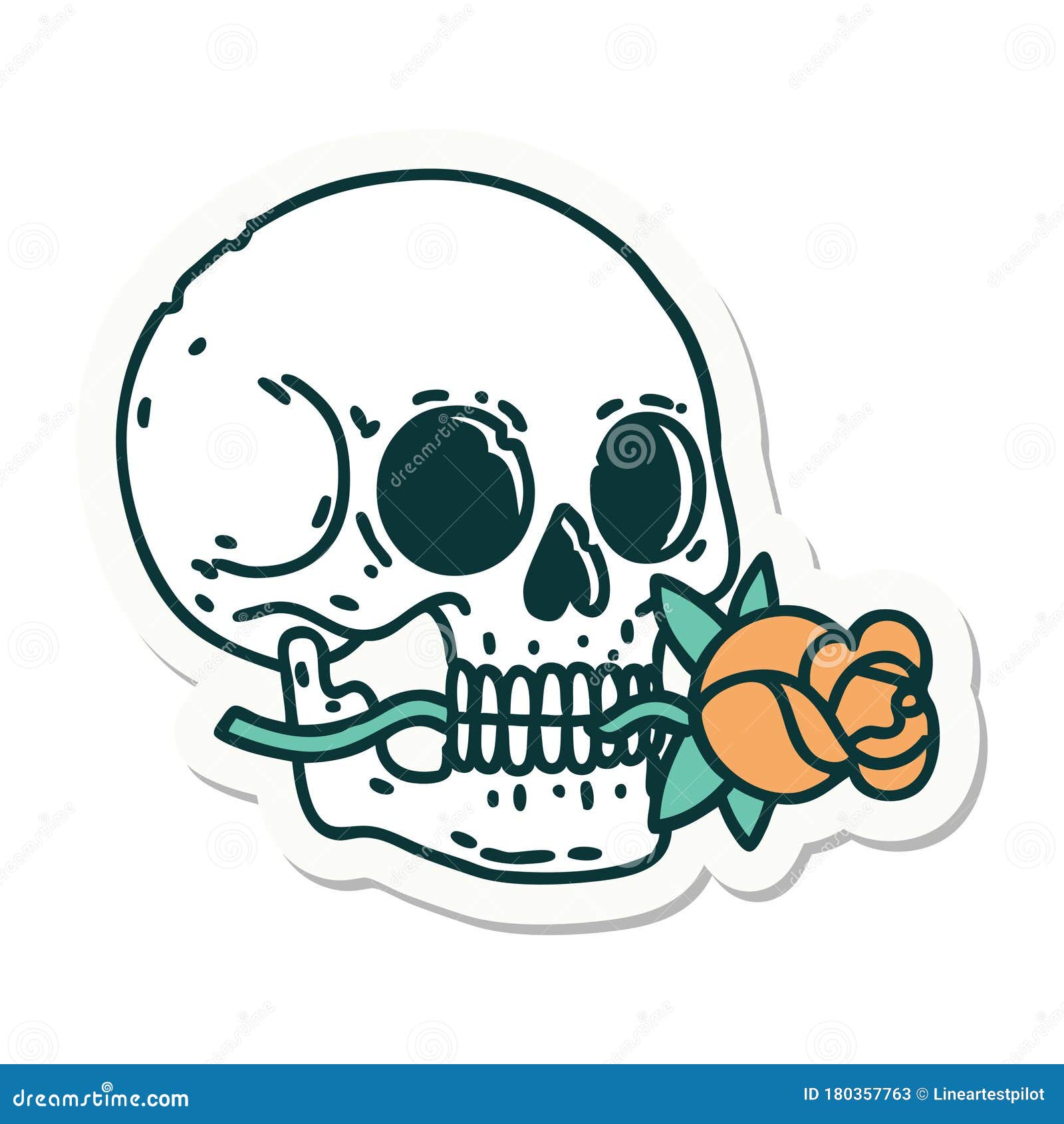 Tattoo Rose Skull Stock Illustrations – 3,197 Tattoo Rose Skull Stock ...