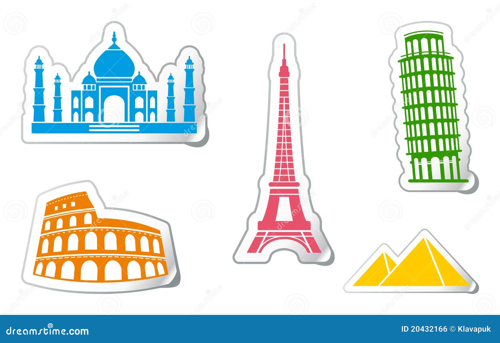 stickers of architectural monuments