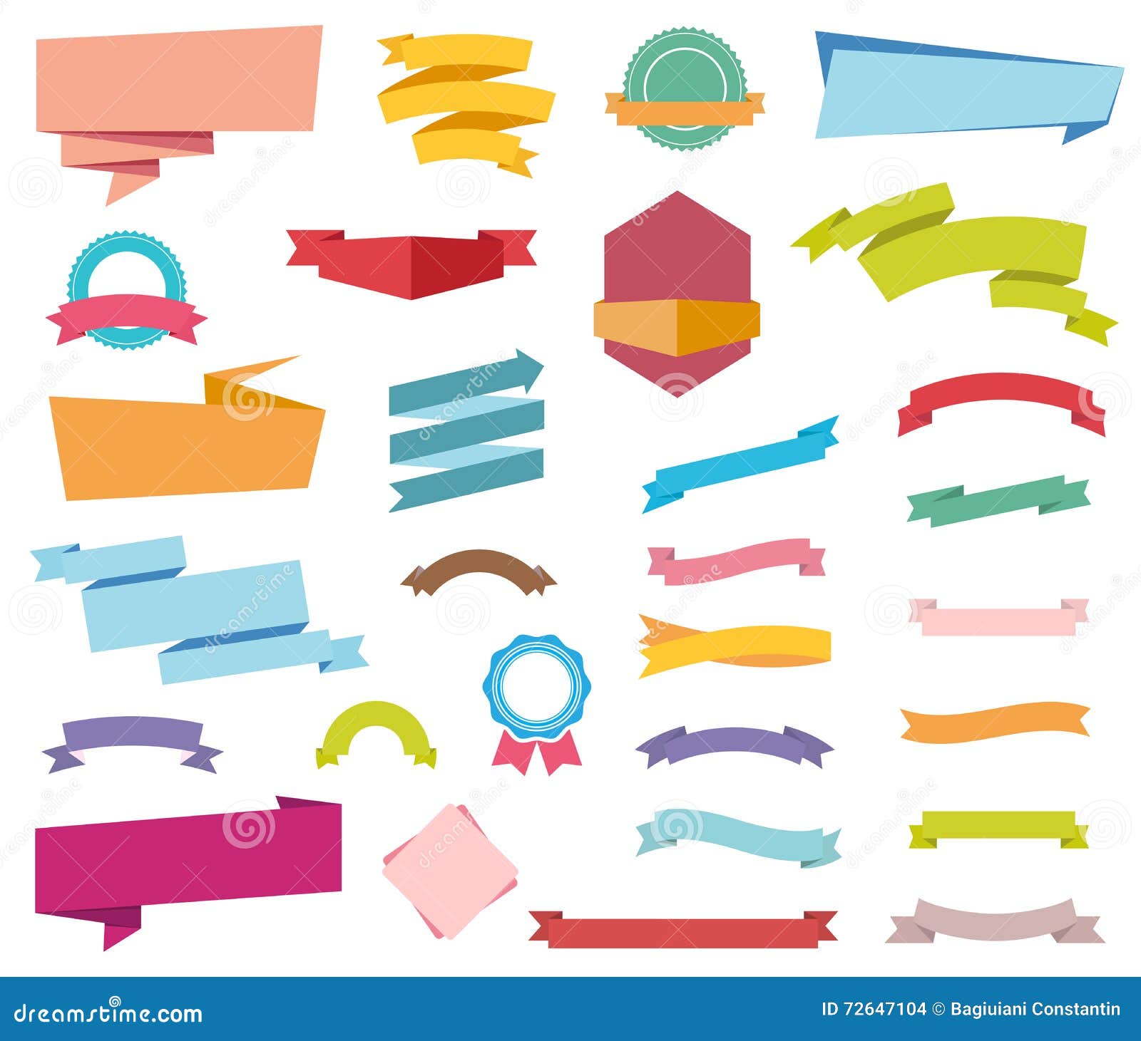 Stickers Labels Banners stock vector. Illustration of blue 72647104