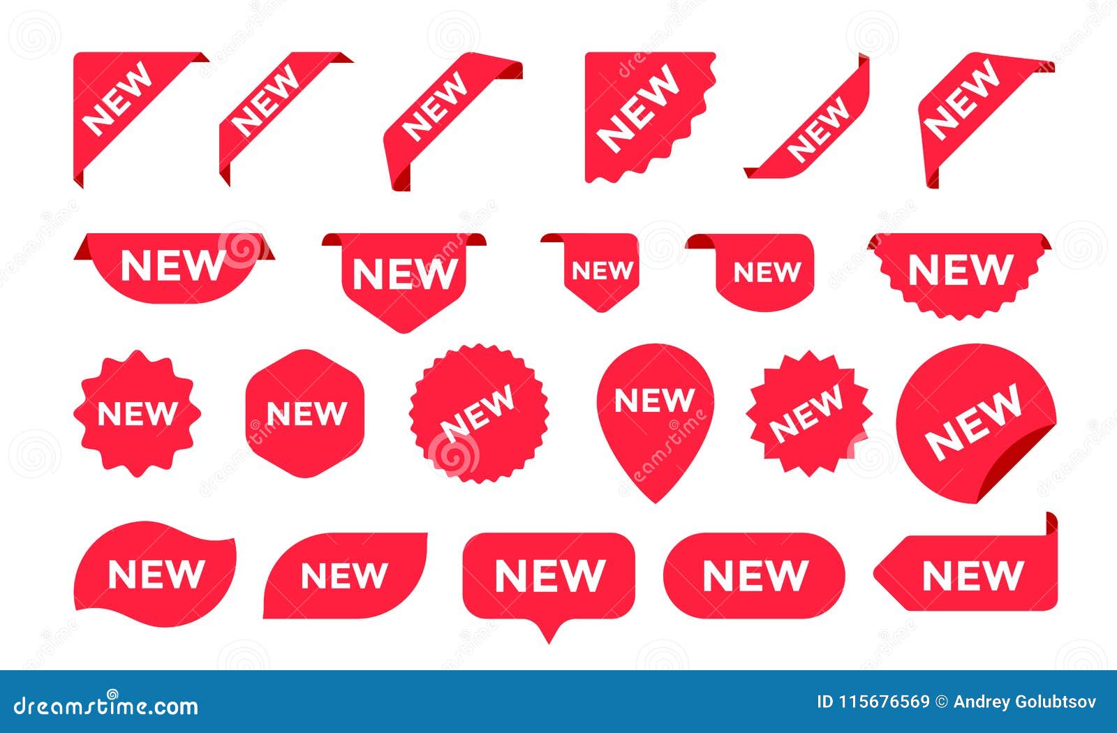 stickers for new arrival shop product tags, labels or sale posters and banners  sticker icons