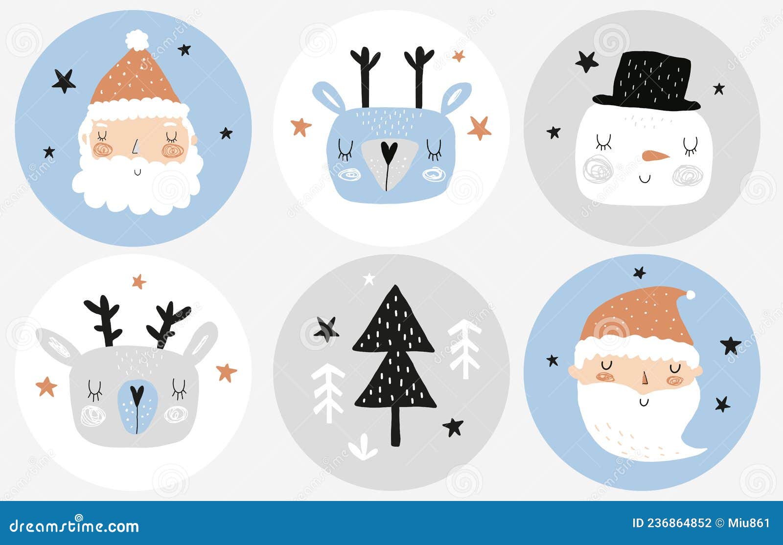 Stickers Cerf de Noël | Optimistick