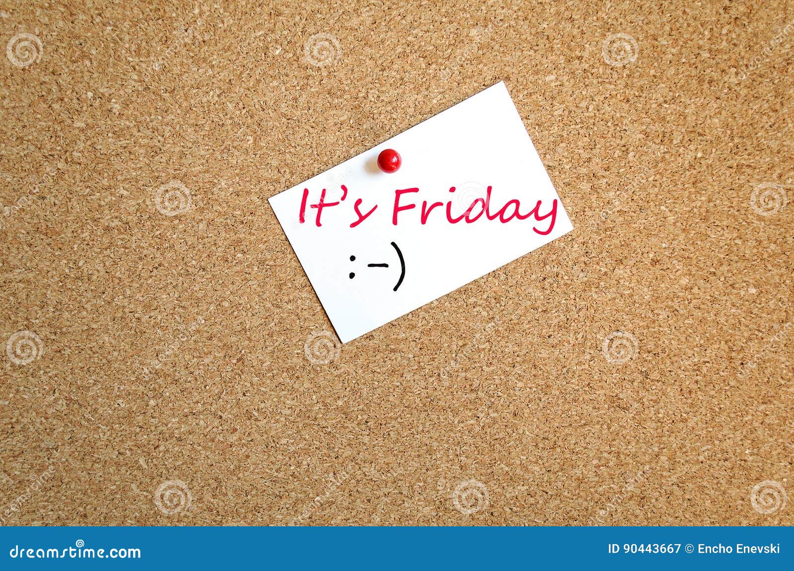 Sticky Note it S Friday Concept Stock Image - Image of concept, message ...