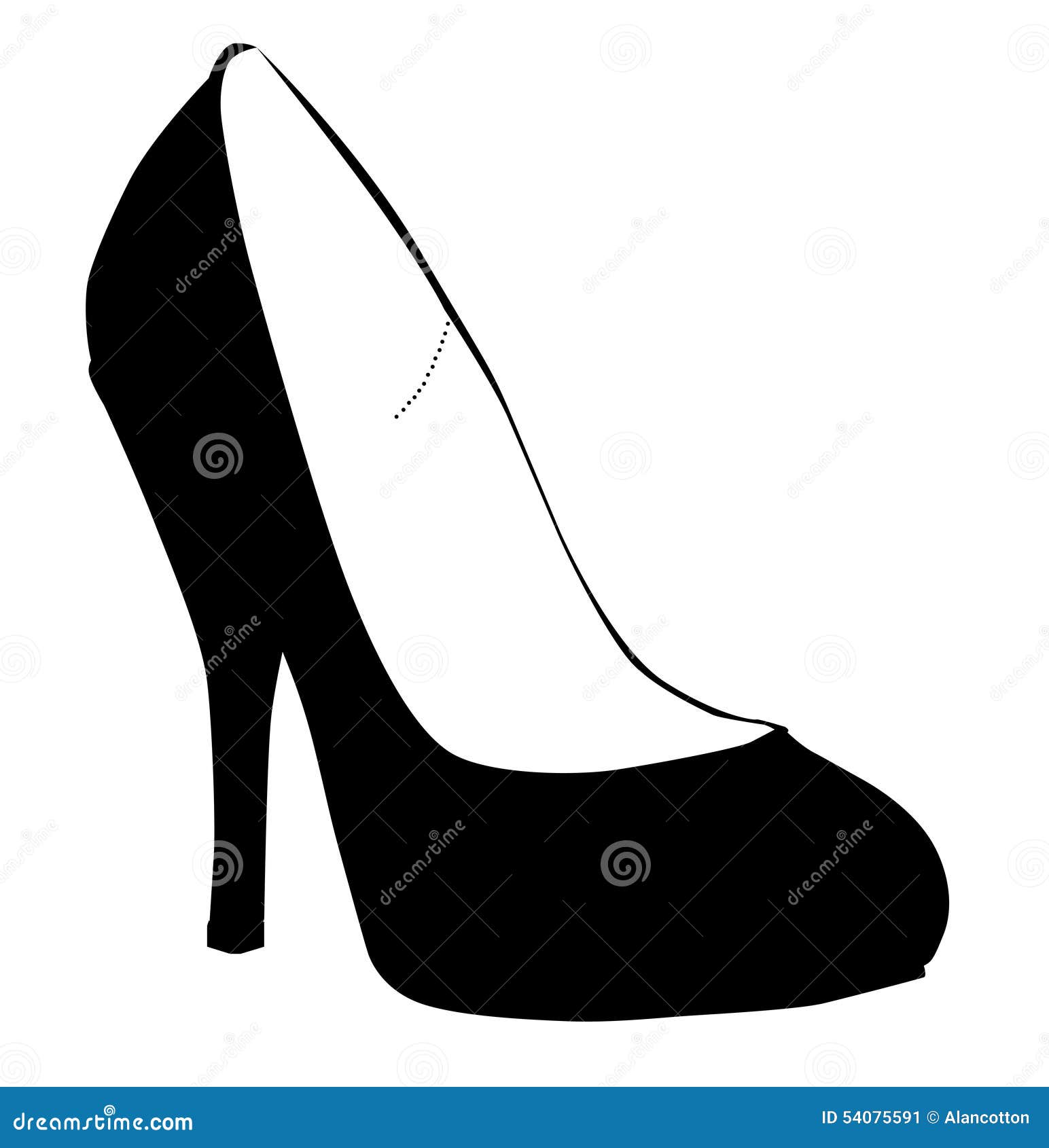 Stiletto Heel Silhouette Stock Illustration - Image: 54075591