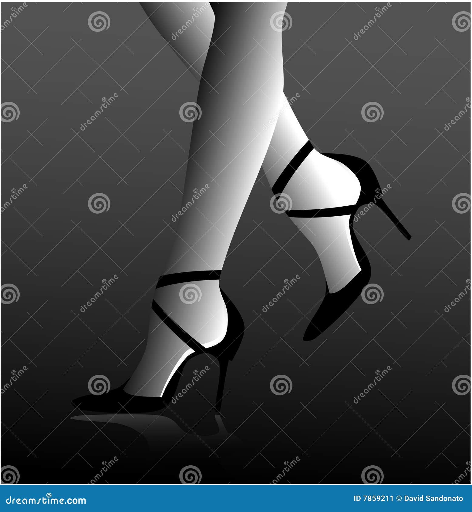 stiletto heels on woman