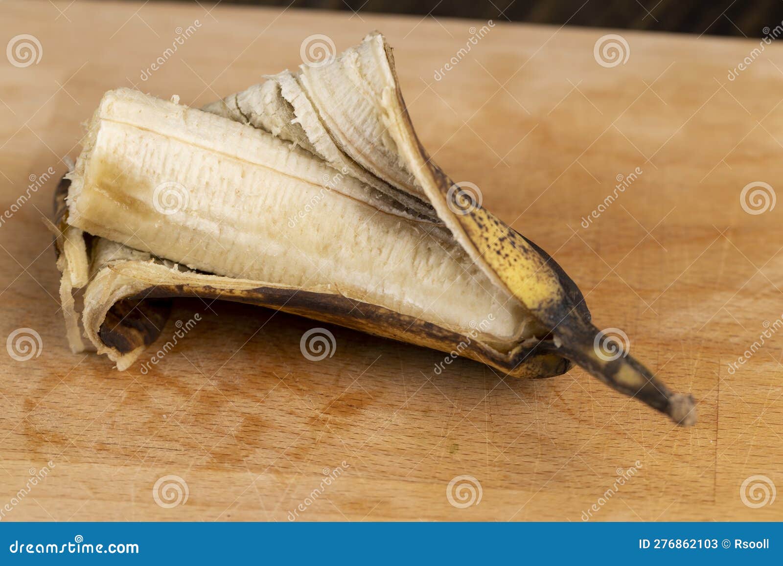 Still an Edible Banana Whose Peel is Covered with Black Spots Stock Image Image of covered