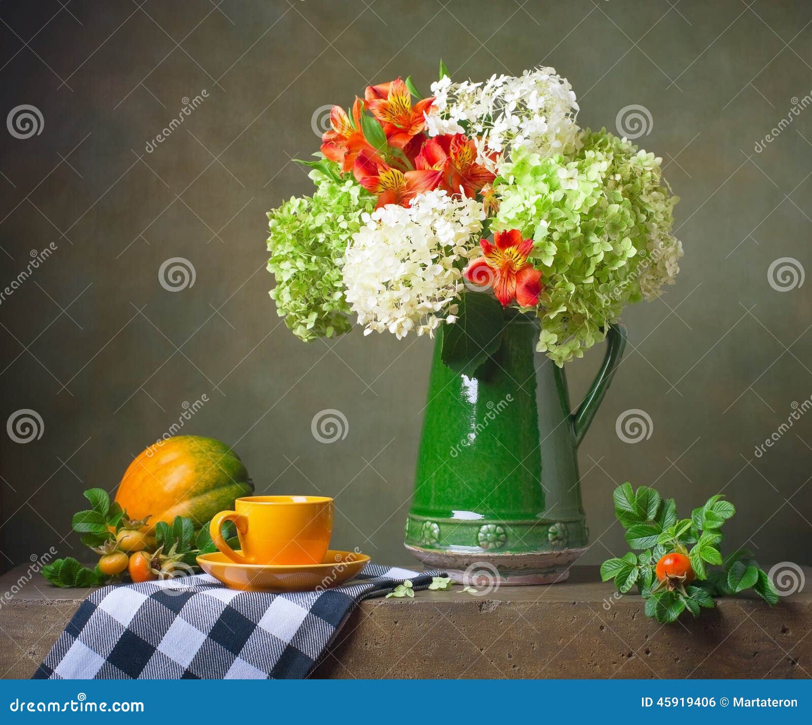 still life with flowers