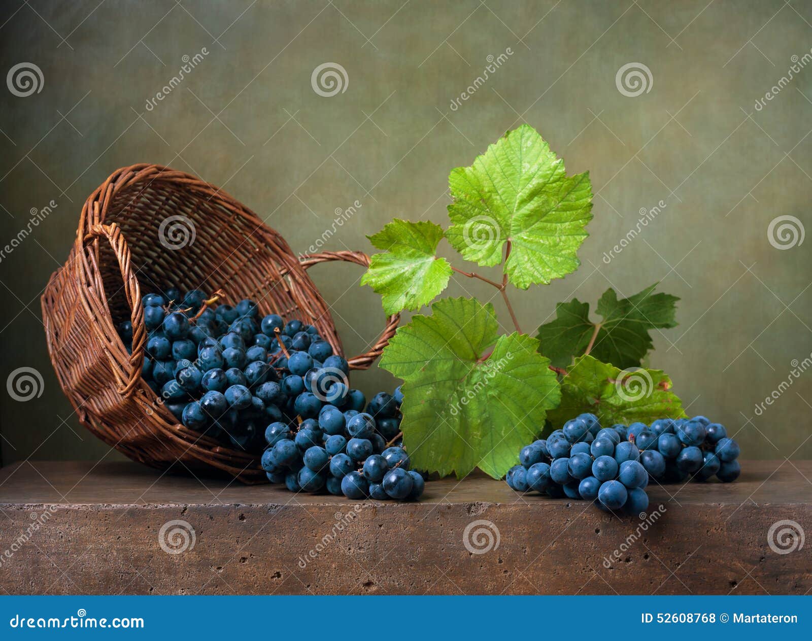 composition photography 6 of A Photo  With Grapes Still Life 52608768 Basket  Image: On Stock