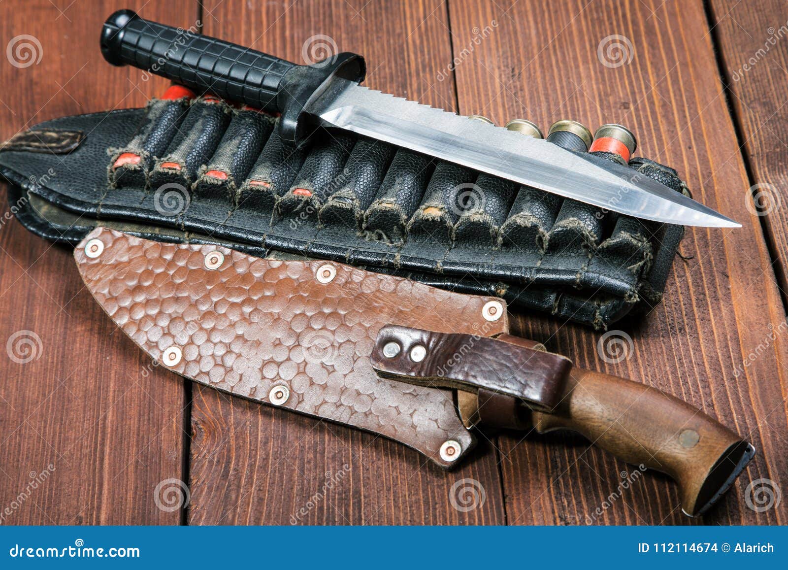 Still Life with a Knife and Bandolier Stock Photo Image of bandolier