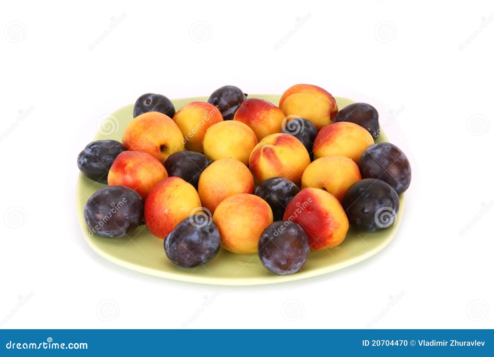 Still Life with Natural Ripe Plums and Peaches Stock Photo Image of