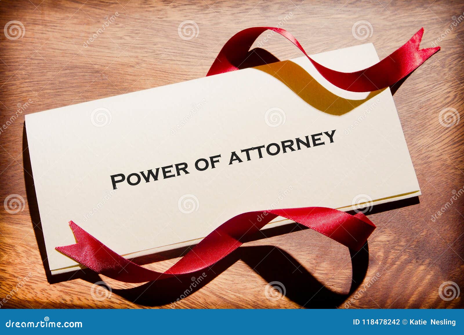 still life of power of attorney document on desk