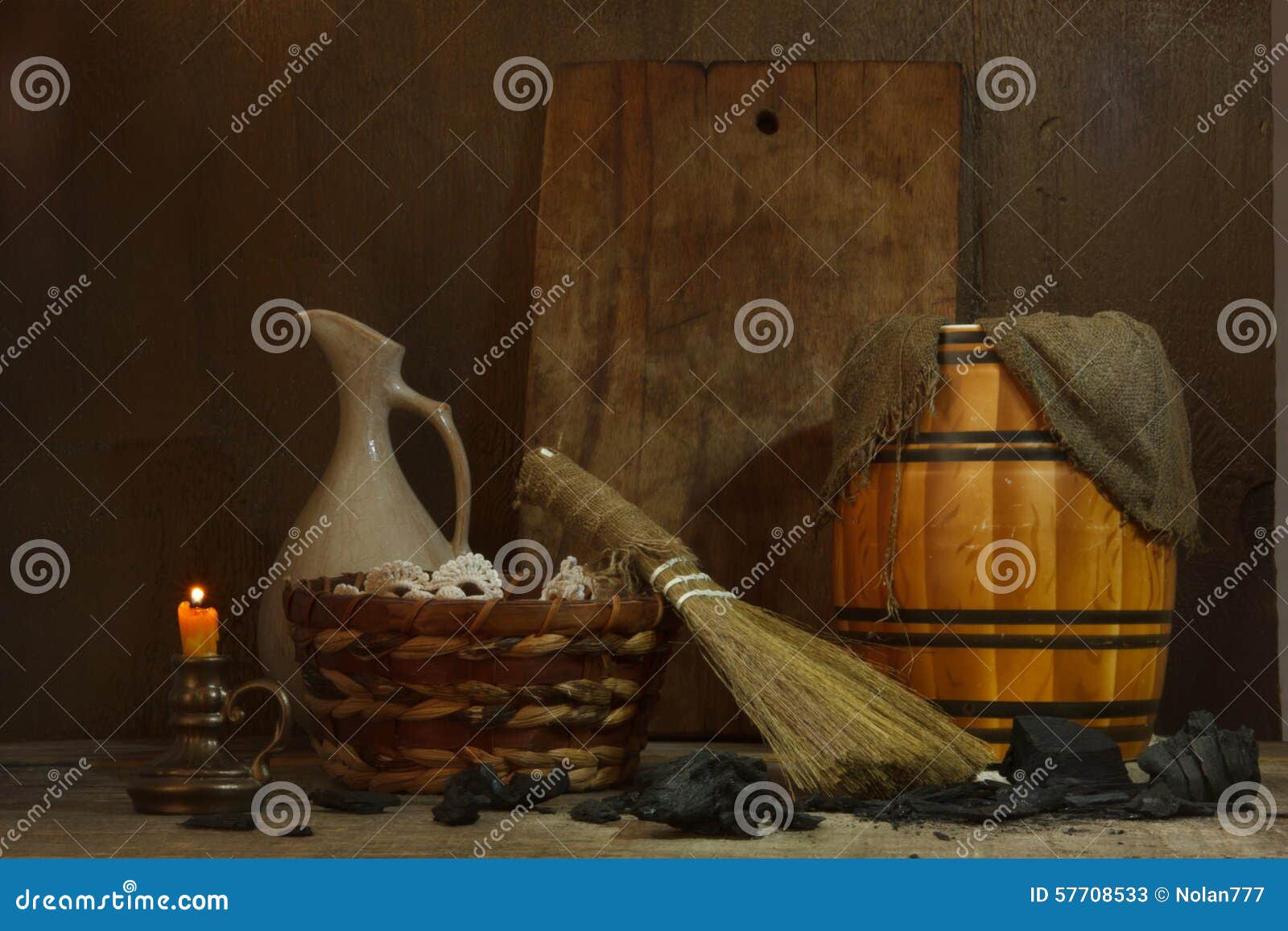 Still Life with Vintage Tools for Cleaning Stock Image Image of life, basin 57708533