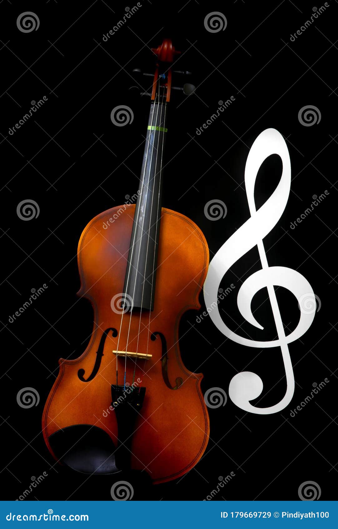 Classic Violin with Music Symbol Background Stock Image - Image of object,  artistic: 179669729