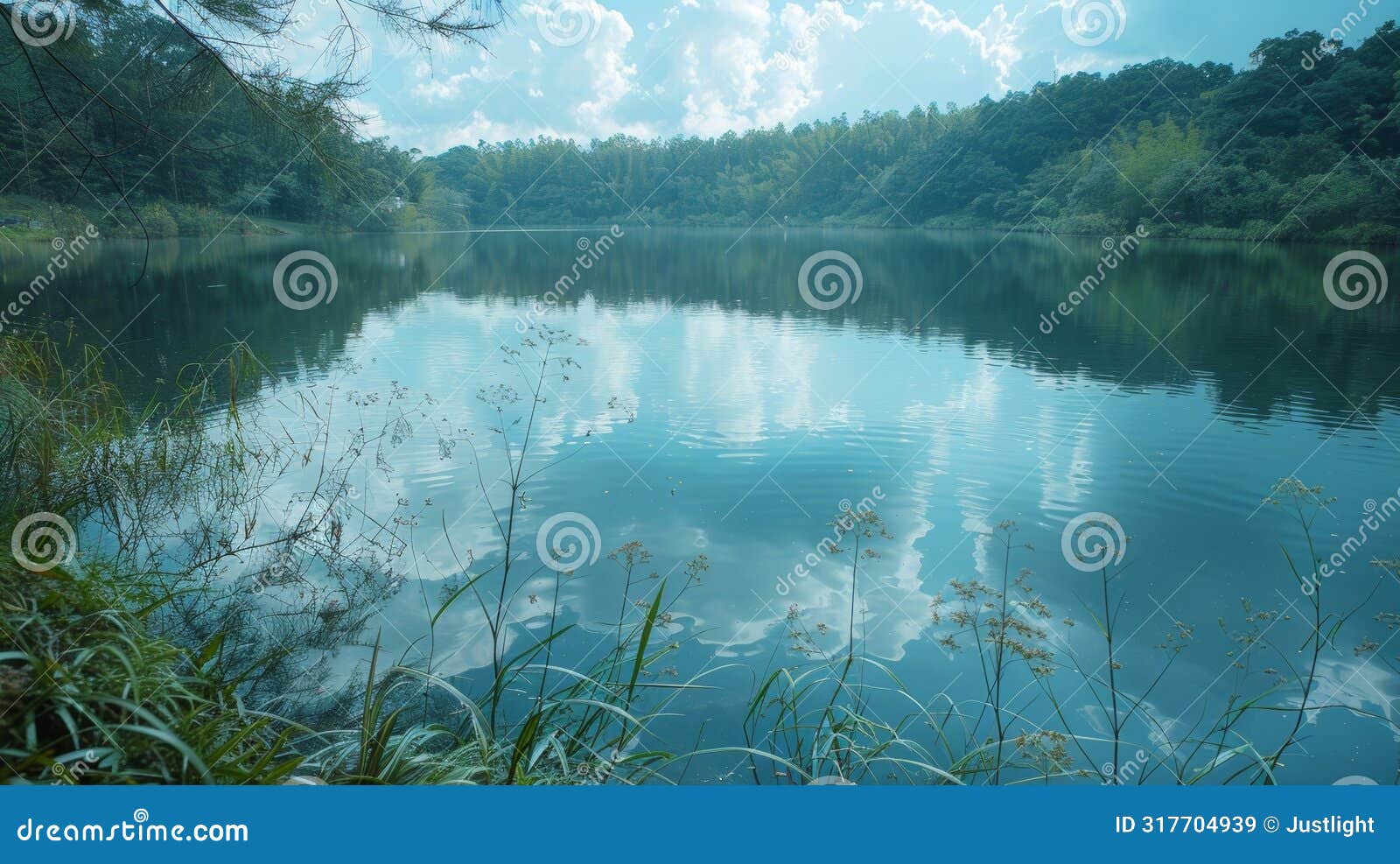 the stillness of the lake giving a sense of calm and allowing for deep introspection