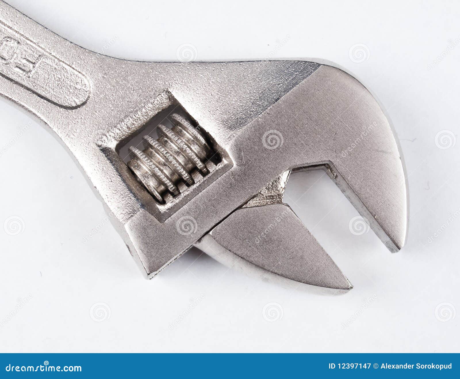 Stillson Wrench on the White Stock Image Image of rehabilitation