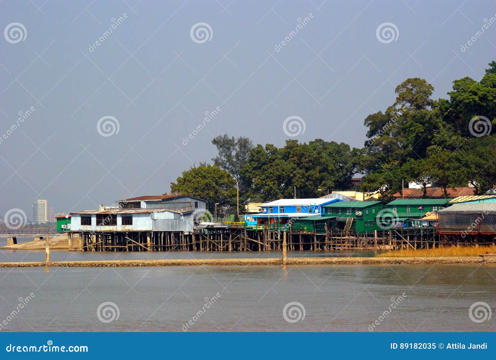 Stilt Houses, Colonae, Macao Editorial Image Image of myth