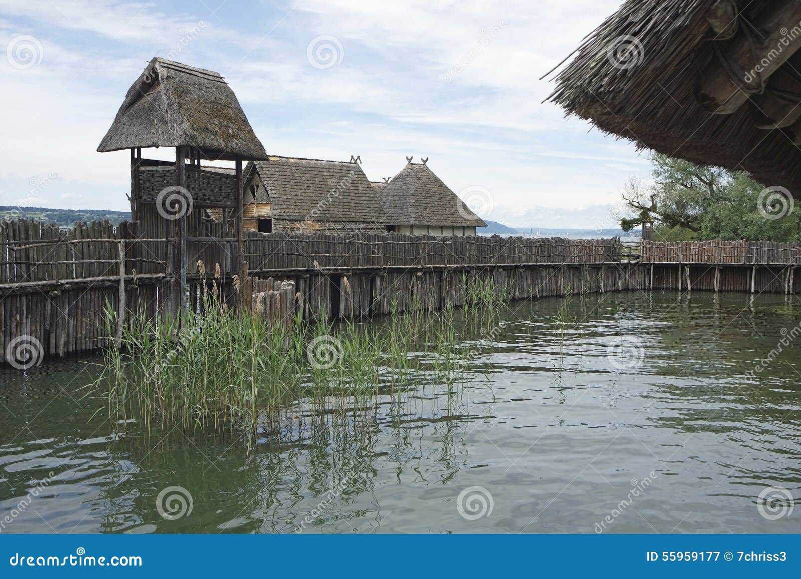 Stilt houses stock image. Image of unteruhldingen, germany 55959177