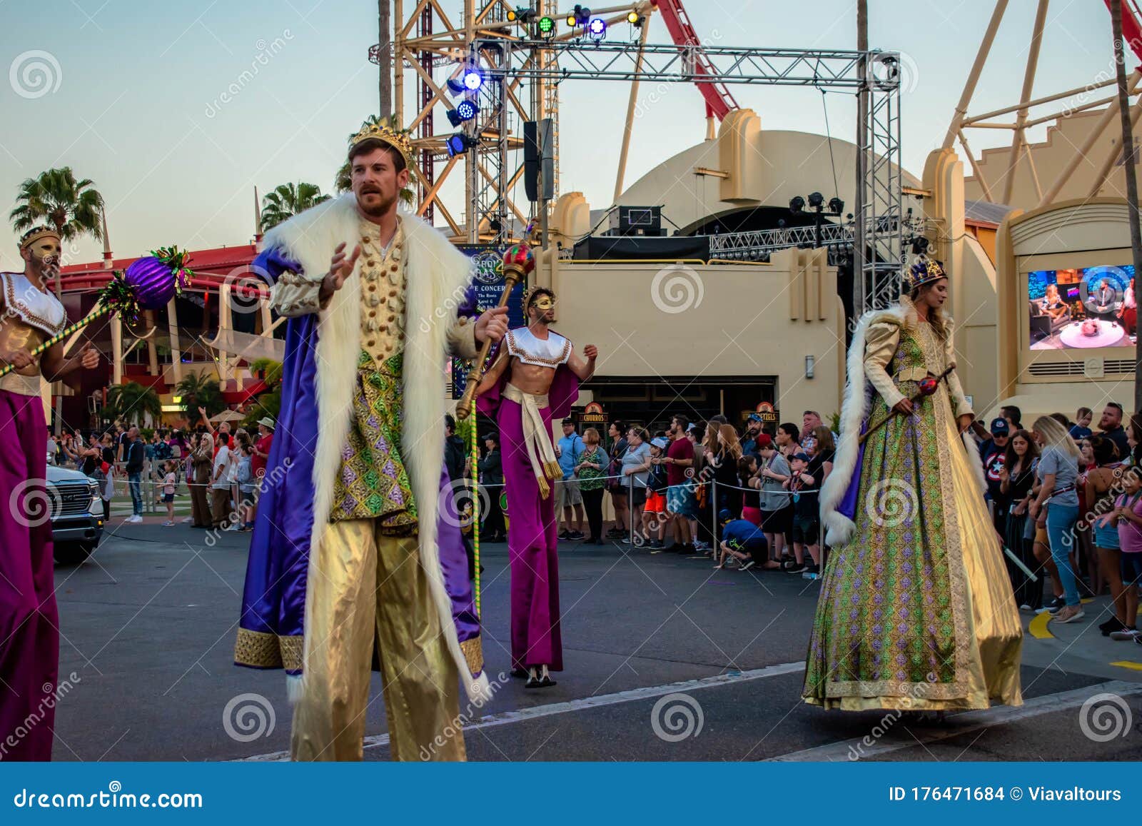 what time is mardi gras parade at universal studios