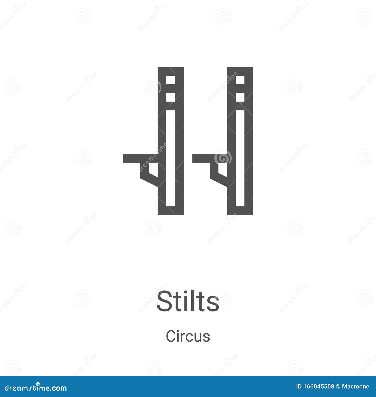 Stilts Icon Vector from Circus Collection. Thin Line Stilts Outline