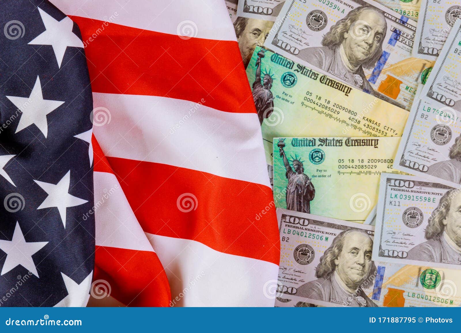 stimulus-american-economic-tax-return-check-with-us-flag-and-usa-dollar