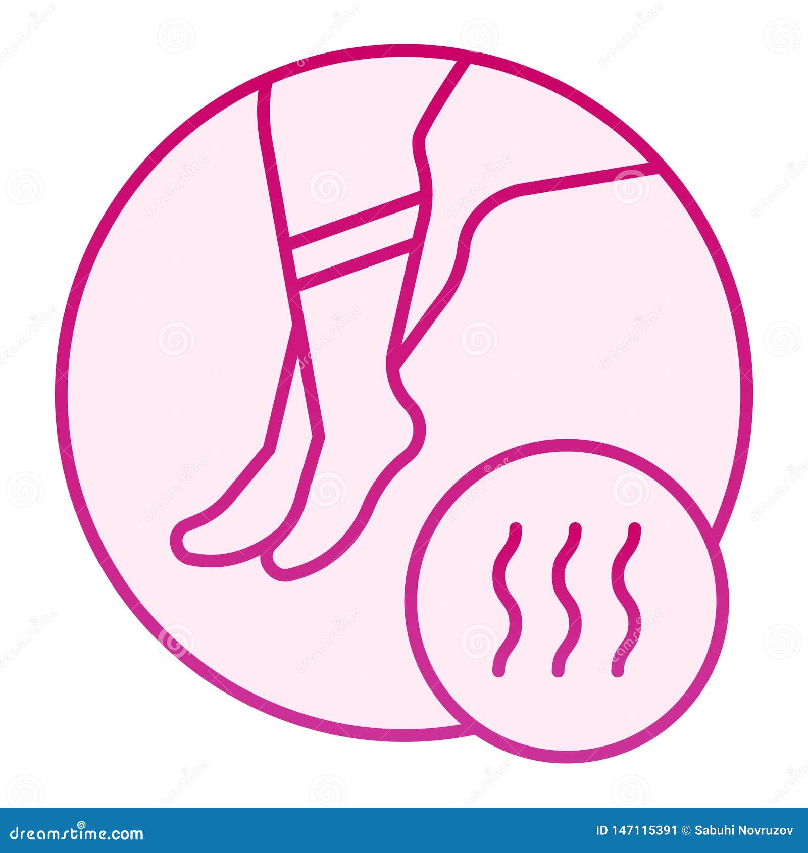 Stinky Feet Flat Icon. Foot with Bad Odor Pink Icons in Trendy Flat ...