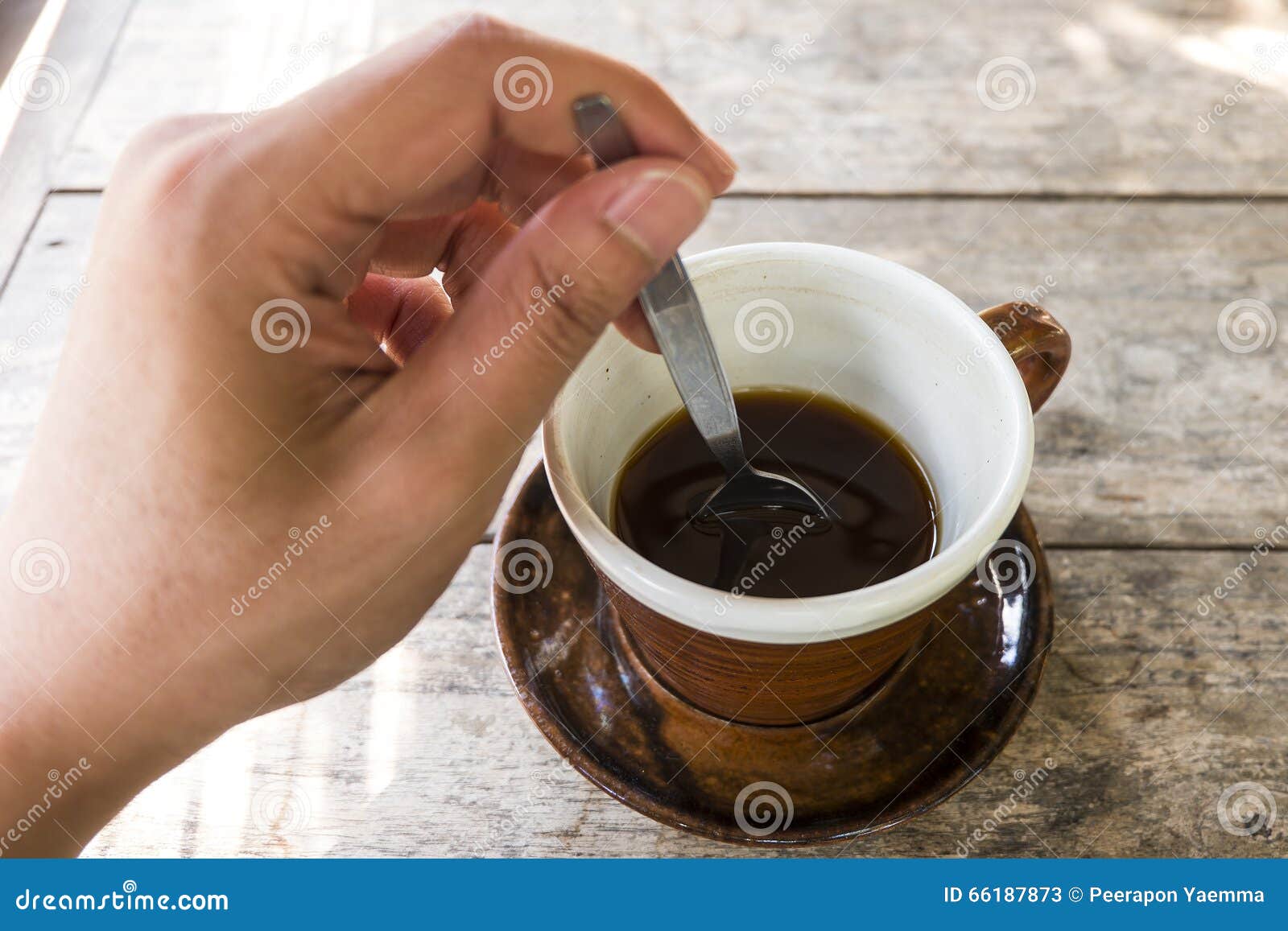 Stir coffee stock image. Image of window, brown, breakfast 66187873