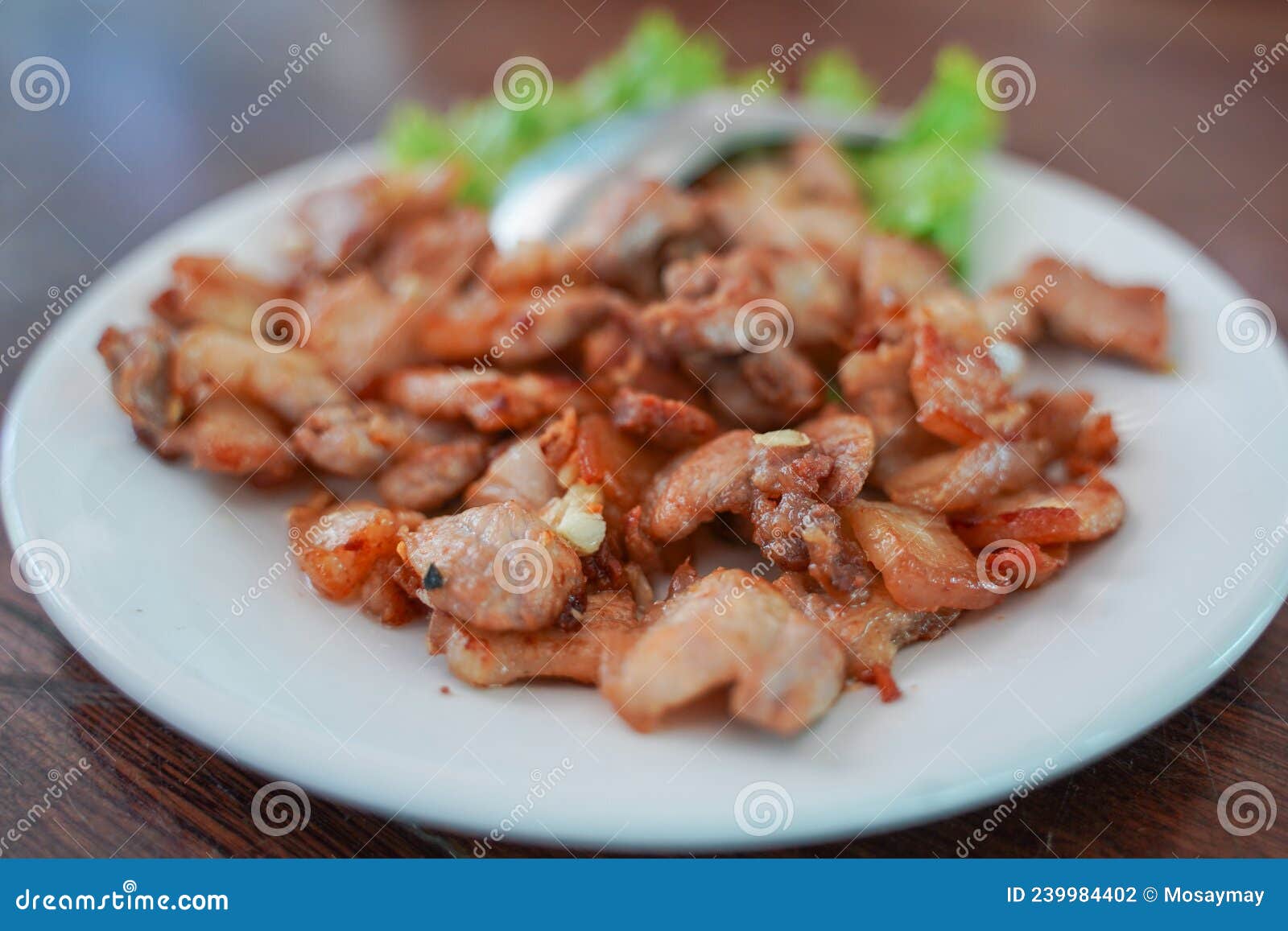 Stir Fired Pork with Fish Sauce Stock Photo Image of restaurant, pork