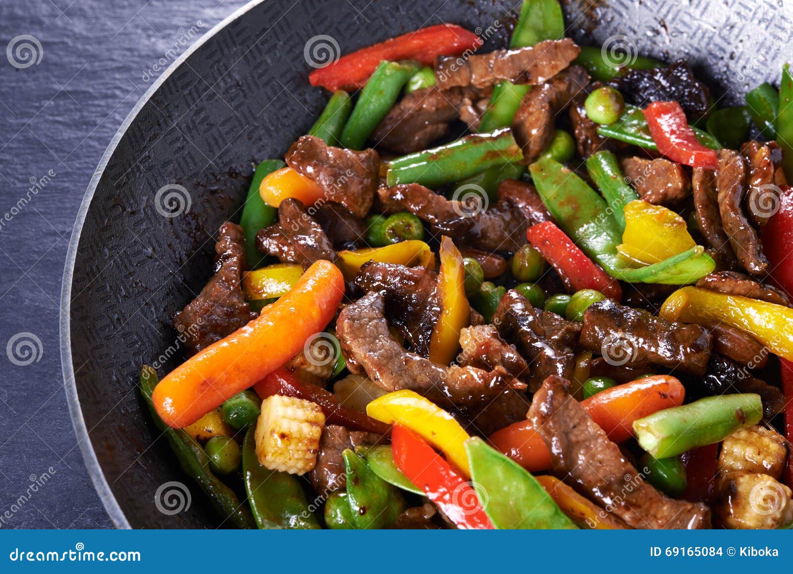 Stir Fried Beef and Vegetables Stock Photo - Image of chopped, food