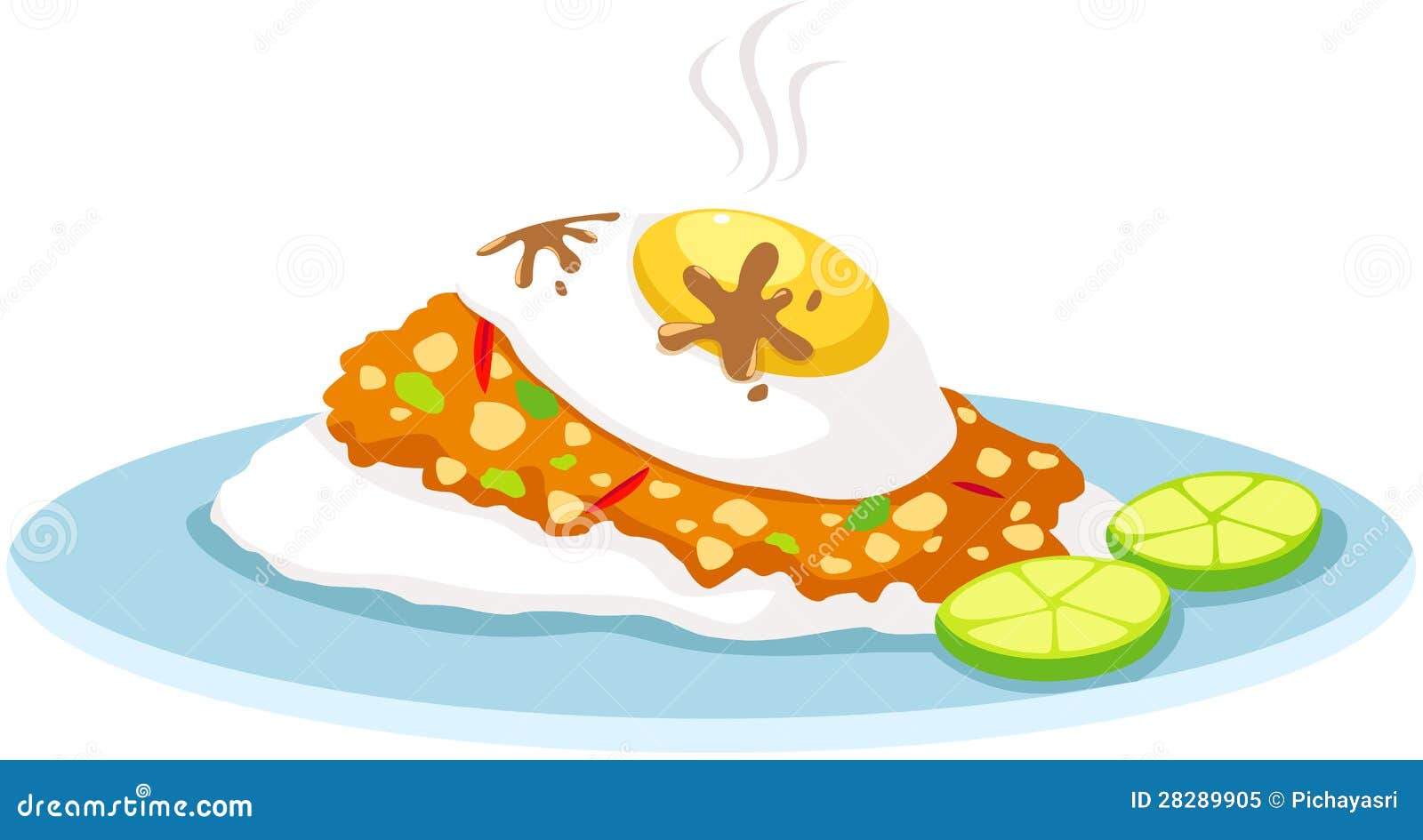 chicken rice clipart - photo #28