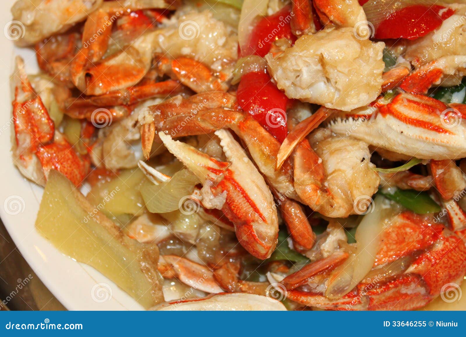 Stirfried Crab Legs Featur Stock Image Image of bland, seafood 33646255