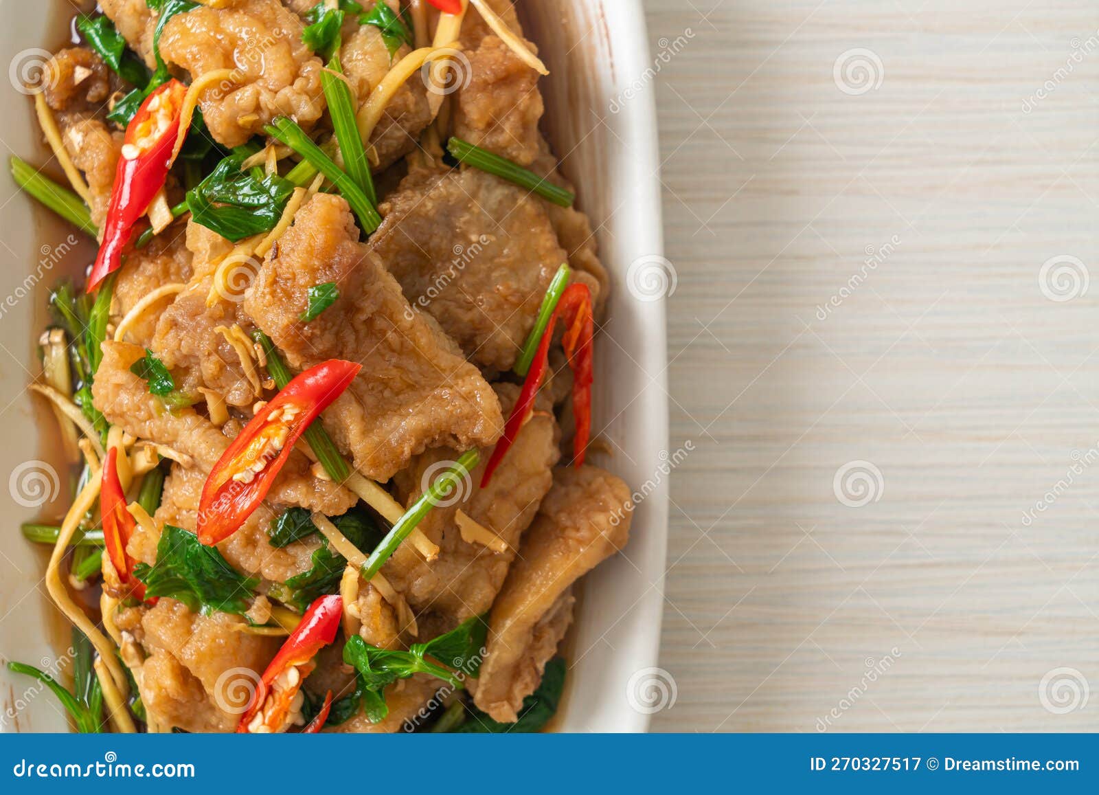 Stir Fried Fish with Chinese Celery Stock Image - Image of meat