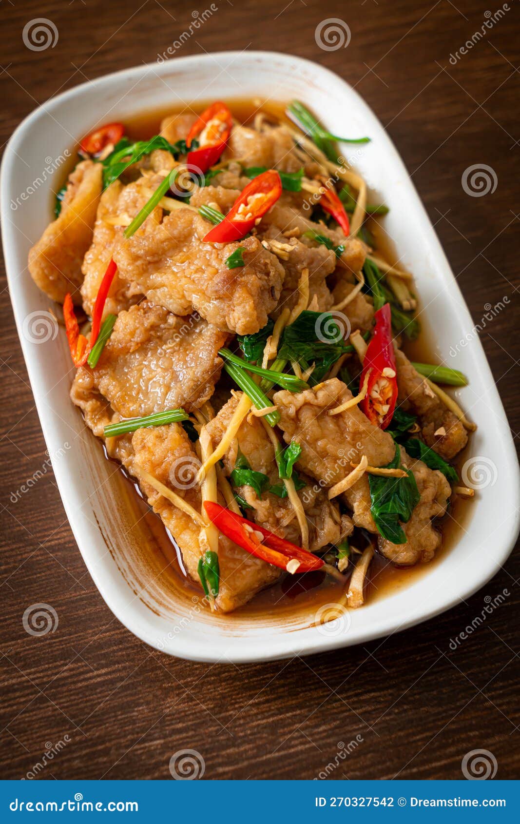 Stir Fried Fish with Chinese Celery Stock Photo - Image of bass, asian