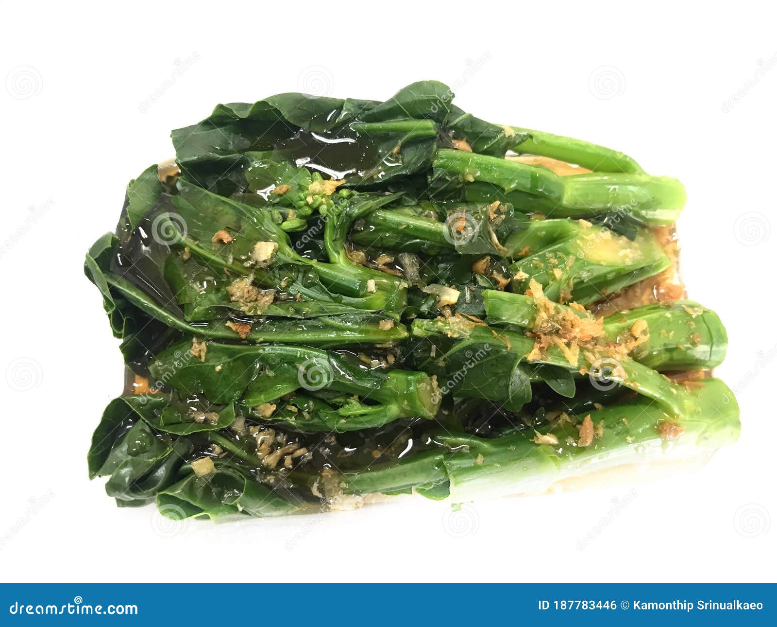 Stir Fried Kale with Oyster Sauce Stock Photo Image of wallpaper