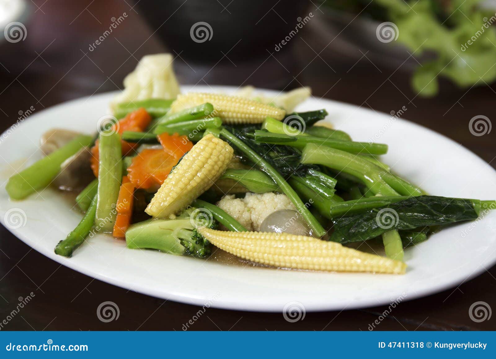 Stir fried mixed vegetable stock photo. Image of delicious - 47411318