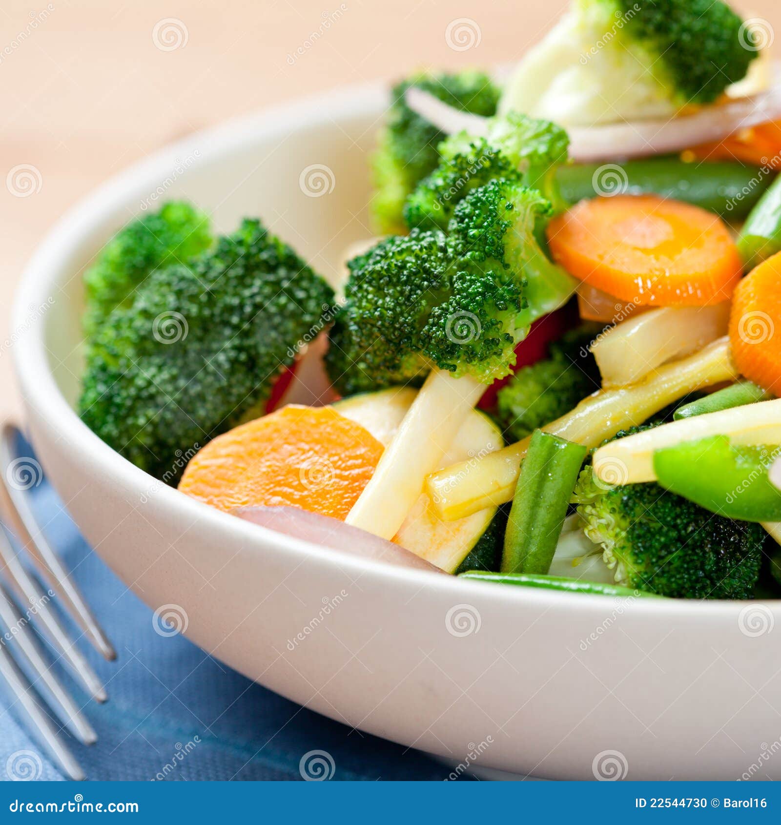 Stirfried Mixed Vegetables in a Bowl Stock Photo Image of broccoli