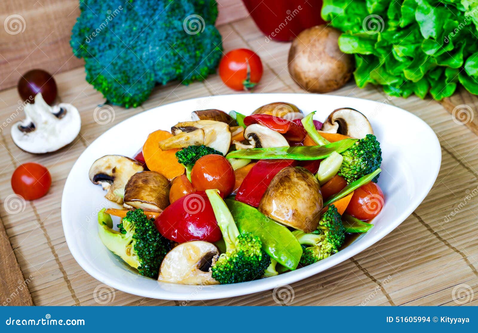 Stir Fried Mixed Vegetables Stock Photo - Image of vegetables, stir