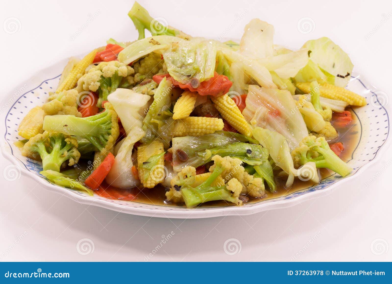 Stir-fried Mixed Vegetables Stock Photo - Image of asian, ethnic: 37263978