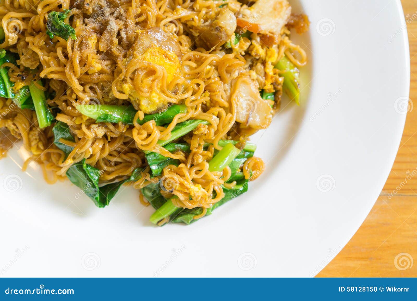 Stir Fried Noodle with Minced Pork Stock Photo Image of chinese