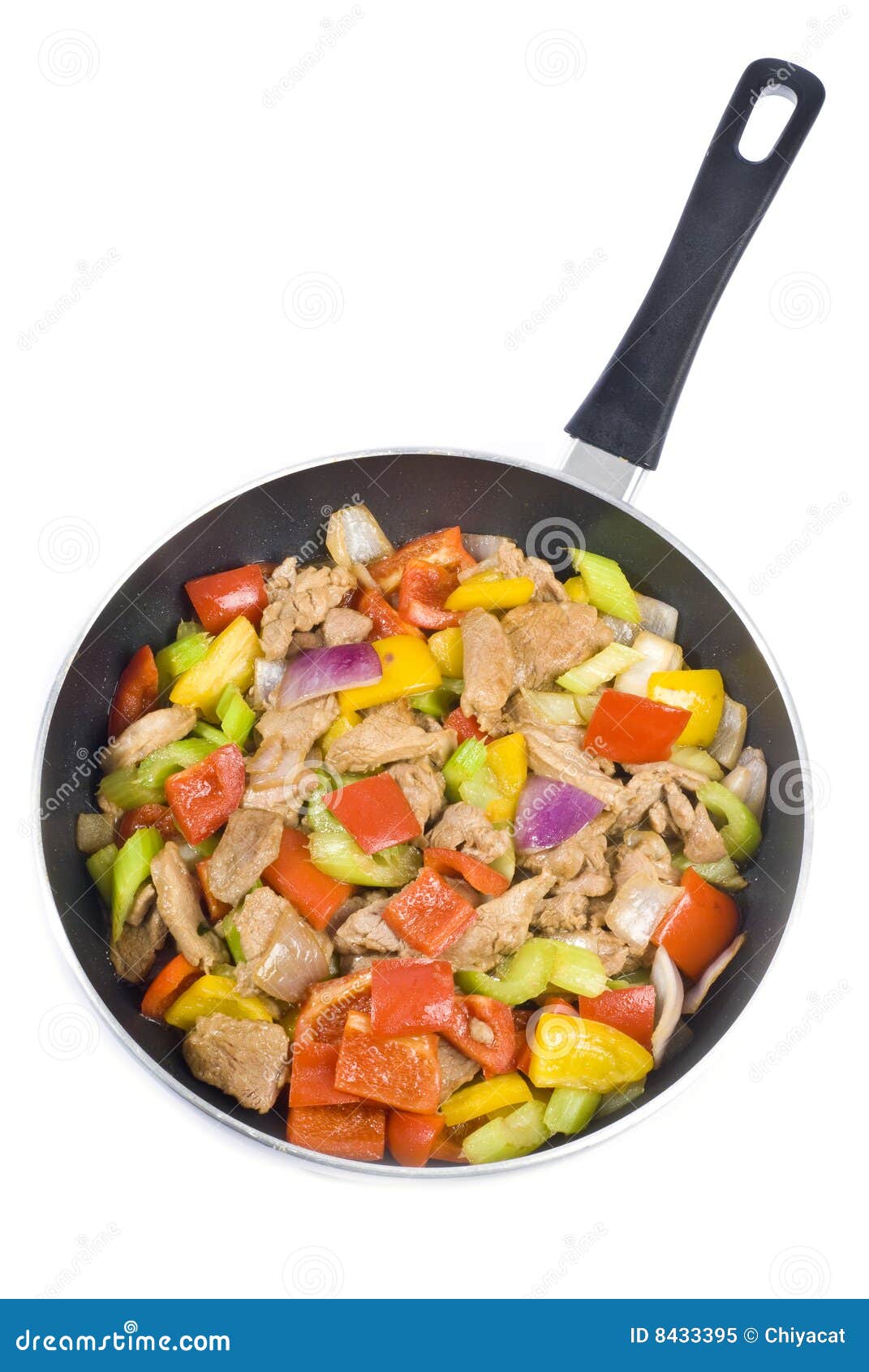 Stir Fried Pork and Vegetables Stock Image - Image of cooked