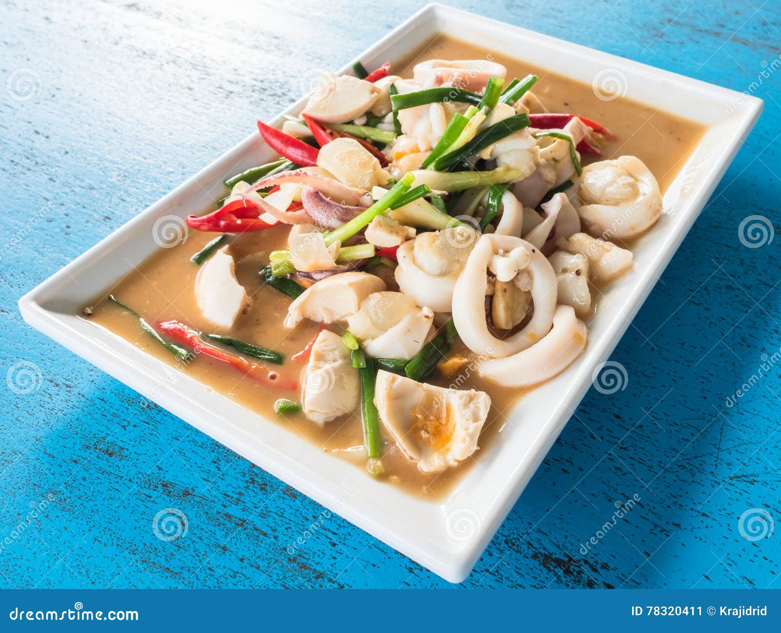 Stir Fried Squid with Salted Egg Yolk Stock Image Image of sweet
