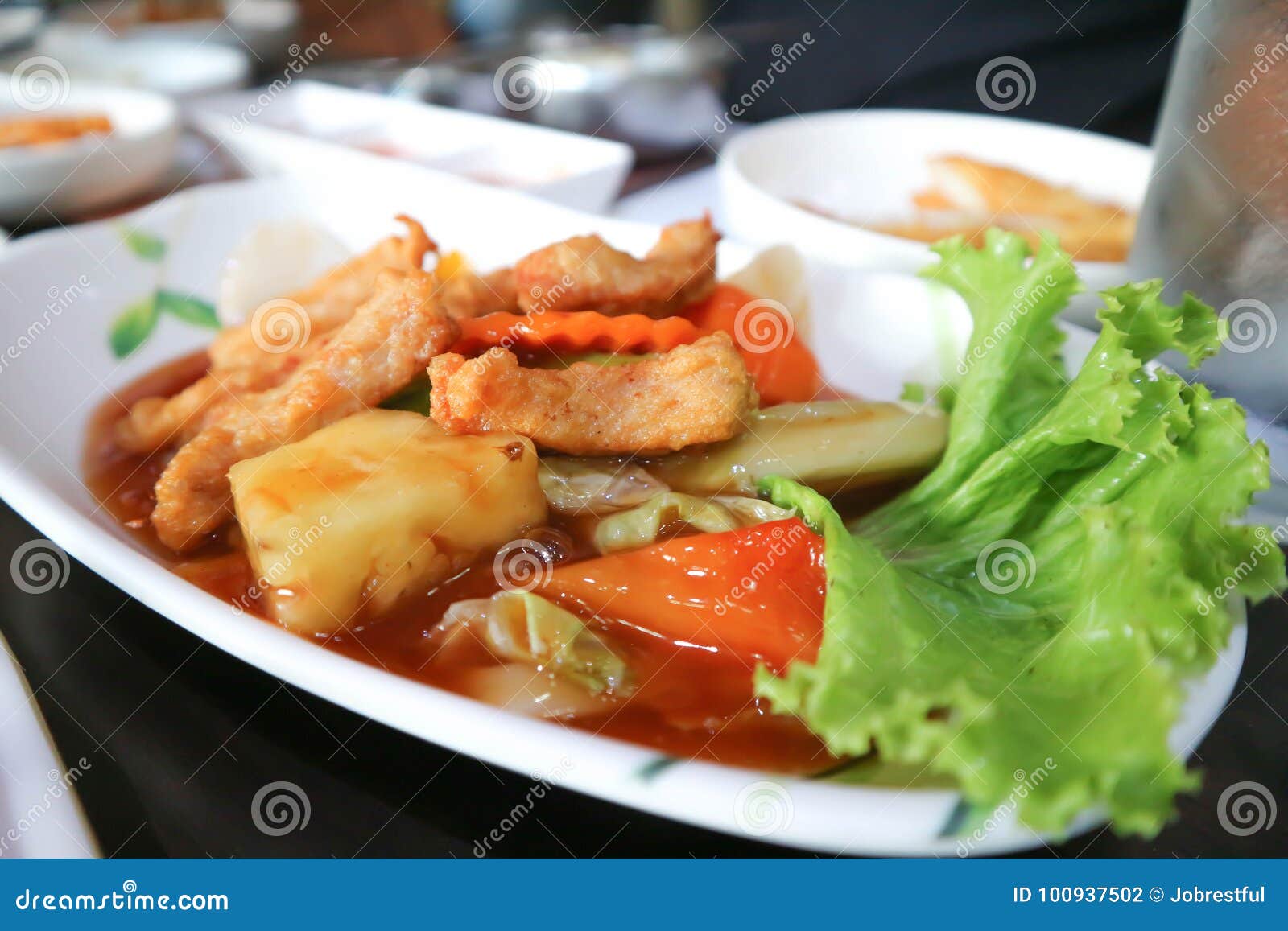 Stir Fried Vegetable in Korean Style Stock Photo - Image of vegetable