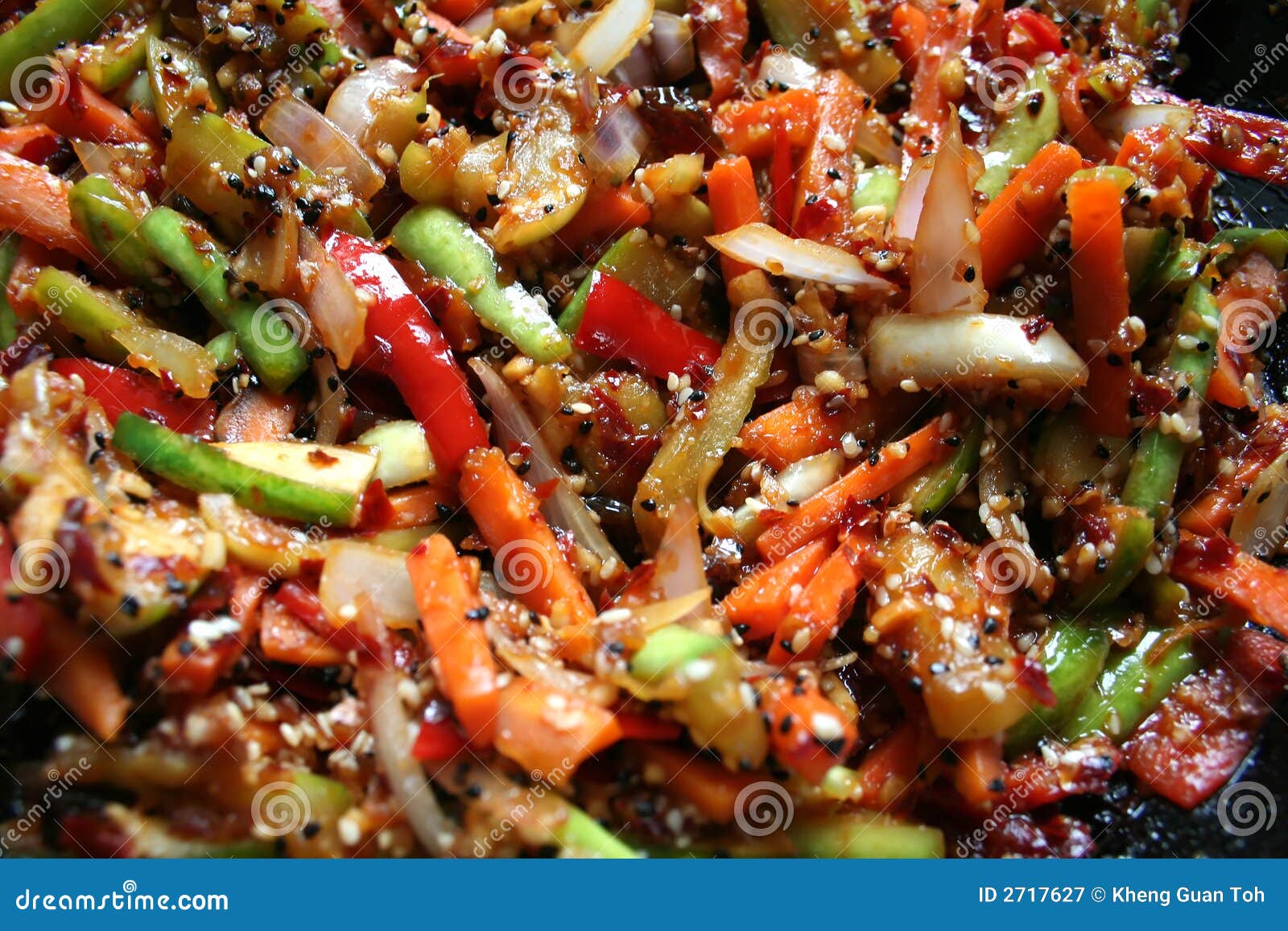Stir-fried vegetables stock image. Image of serving, prepared - 2717627