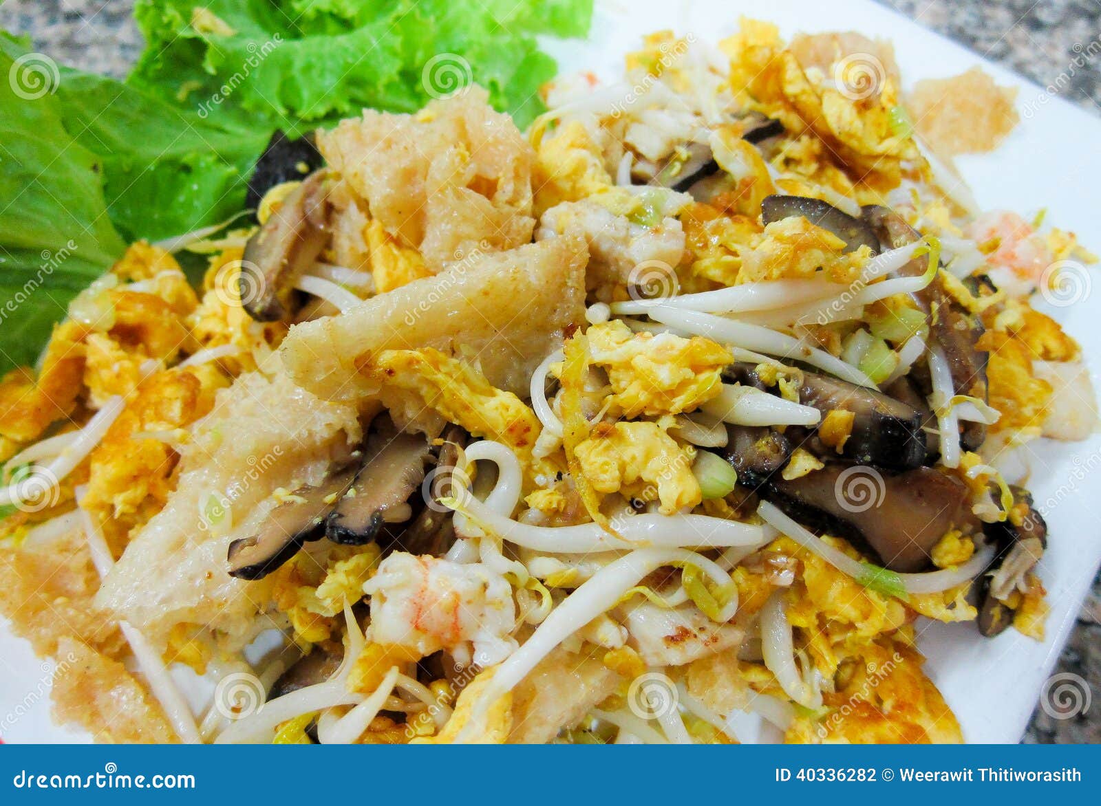 Stir Fry Fish Maw with Egg and Vegetable Stock Photo Image of cooking