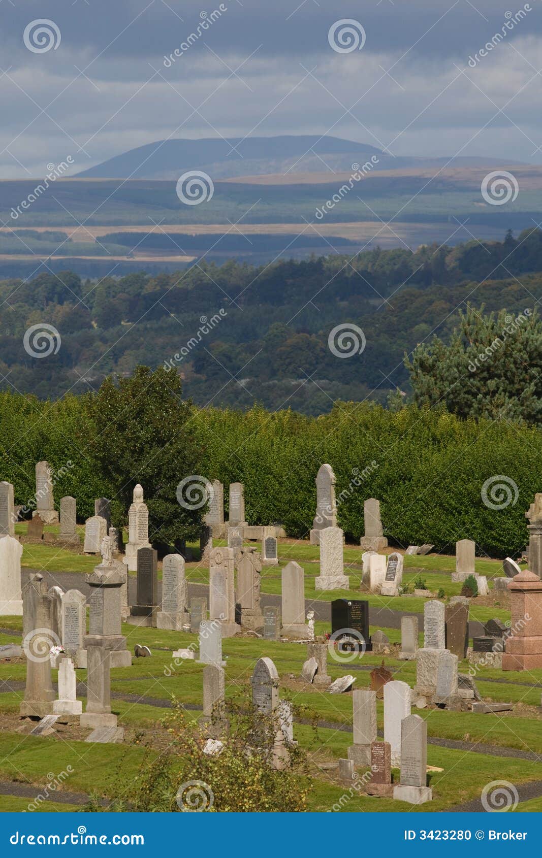 Stirling cemetery stock photo. Image of landscape, culture 3423280