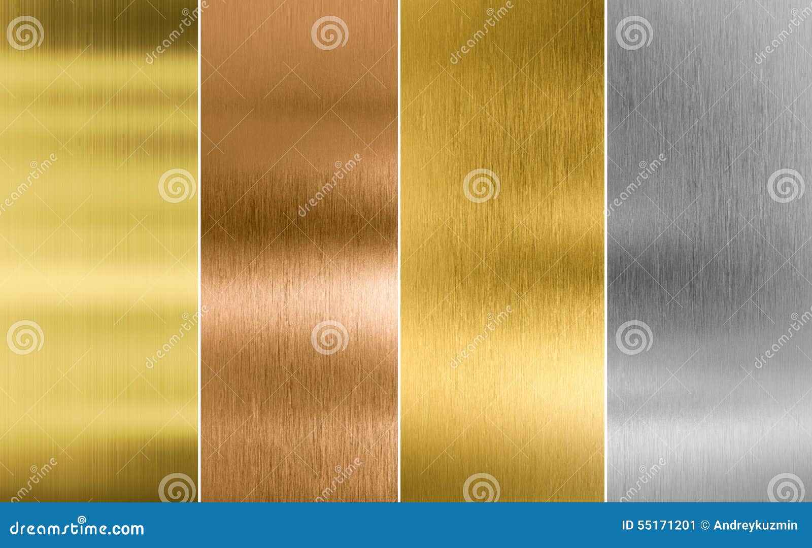 stitched silver, gold and bronze metal texture