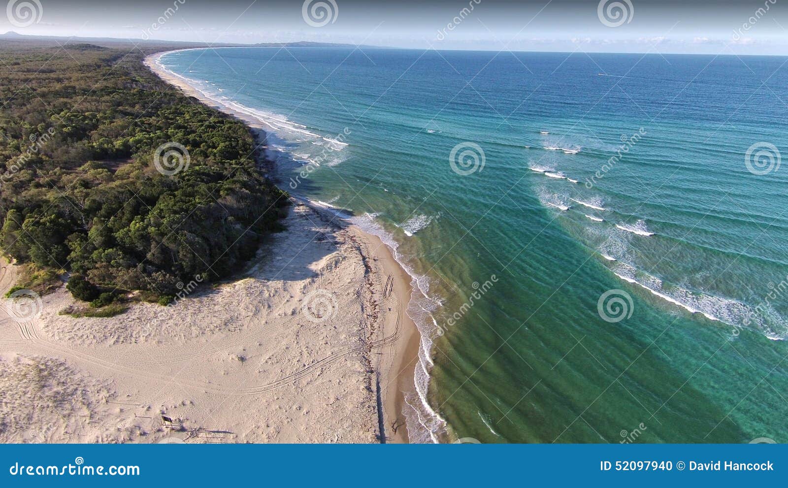 stock aerial picture image of noosa north shore